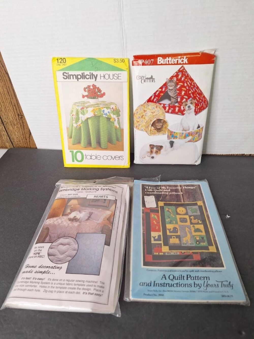 Assorted Lot/4 Vintage Simplicity, Butterwick,Cambridge Quilting Patterns+++ - Picture 1 of 6